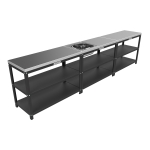 Стол разделочный с мойкой 1120 (вид b)