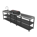 Стол-гриль Grillver с решёткой из чугуна (вид c)