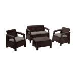 Комплект мебели Corfu set коричневый (вид a)