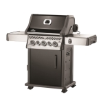 Газовый гриль Napoleon Rogue 425 SE (черный, с ИК горелкой 3/3 и вертелом) (вид b)