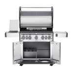 Газовый гриль Napoleon Rogue 625SE (стальной, с ИК горелкой 3/3) (вид c)