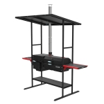 Комплект печь-мангал Grillver, Искандер-360 Инклайн Эйр с решеткой из нержавеющей стали (вид b)