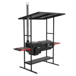 Комплект печь-мангал Grillver, Искандер-360 Инклайн Эйр с чугунной решеткой (вид c)