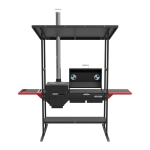 Комплект печь-мангал Grillver, Искандер-400 Инклайн Эйр с чугунной решеткой (вид b)