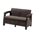 Диван Keter Corfu Love Seat коричневый (вид a)